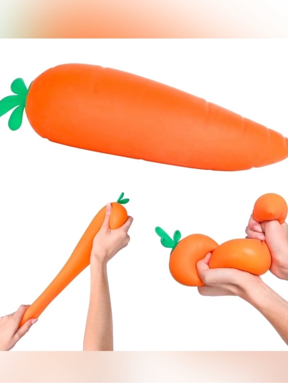 Viral TikTok Jumbo Squishy Carrot –Jumbo 12.5 inch Squishy Carrot - Picture 2 of 4